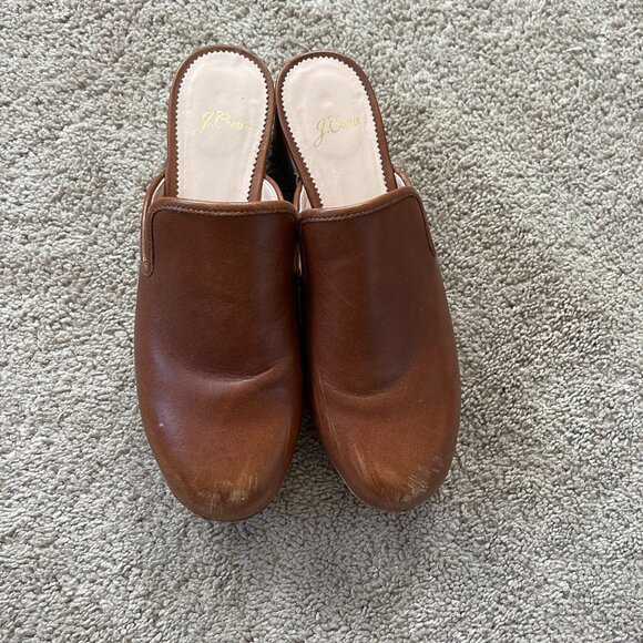J. Crew Brown Leather Mules - Picture 3 of 9
